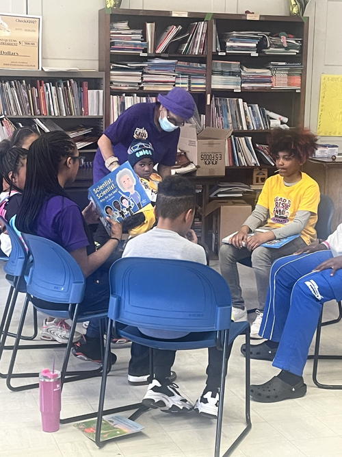 Parents gathered for a family workshop