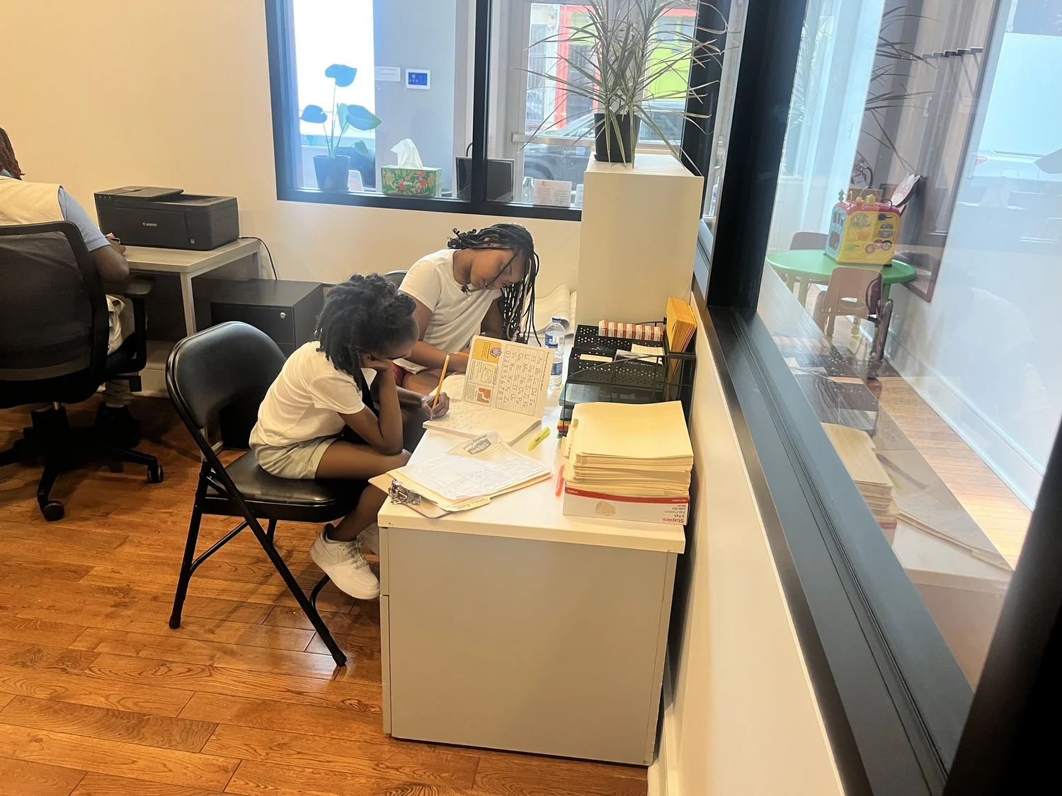 One-on-one tutoring session